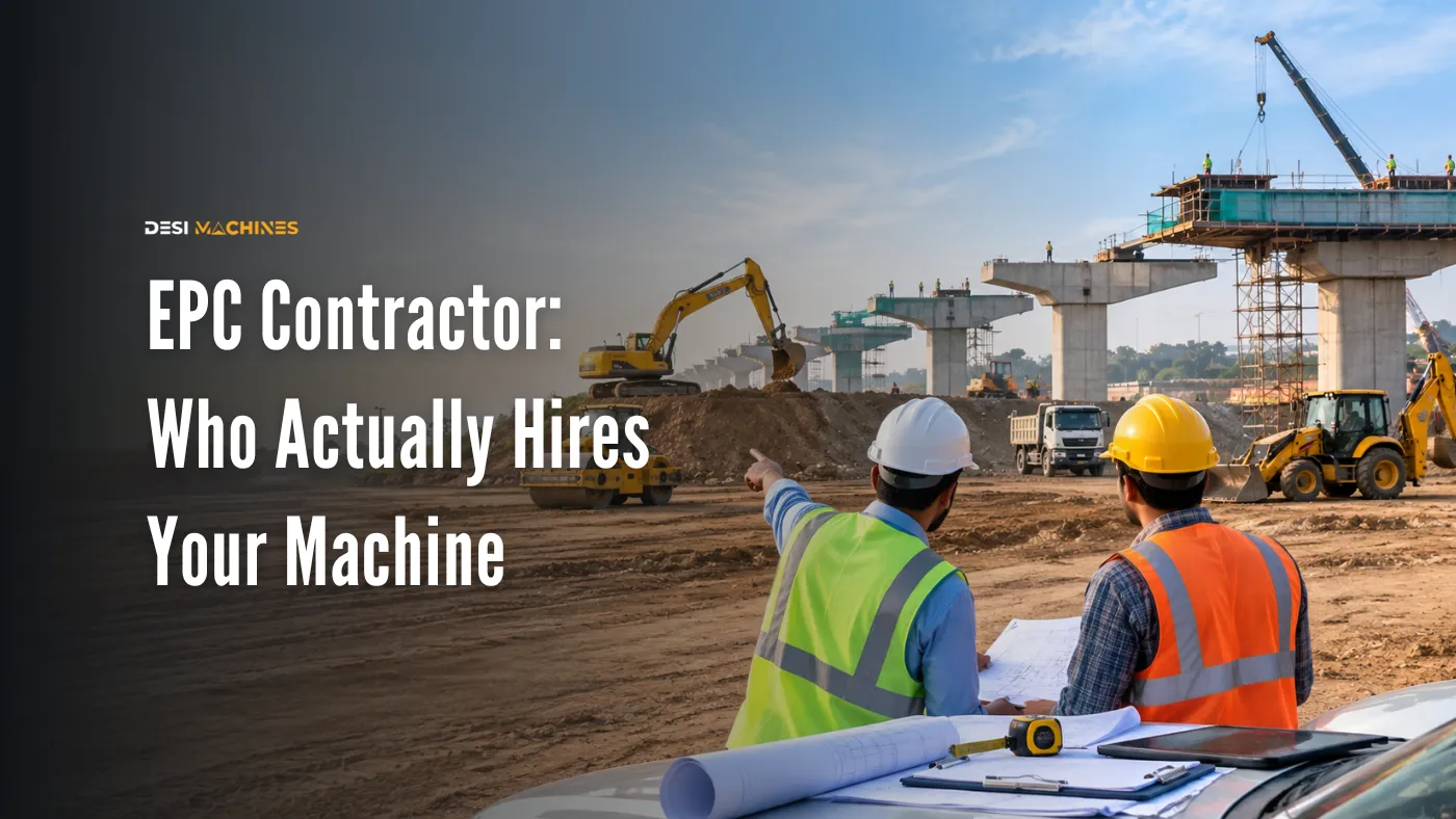 EPC construction project with excavators, cranes, rollers and workers