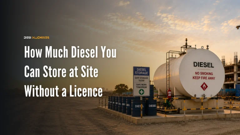 How Much Diesel You Can Store at Site Without a Licence