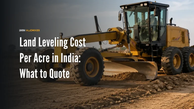 Land Leveling Cost Per Acre in India: What to Quote
