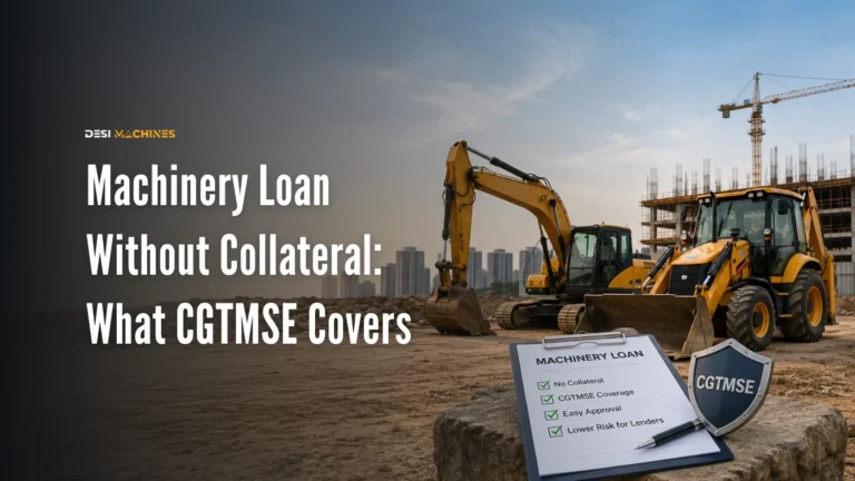 Machinery Loan Without Collateral: What CGTMSE Covers