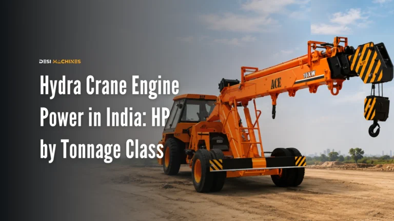 Hydra Crane Engine Power in India: HP by Tonnage Class