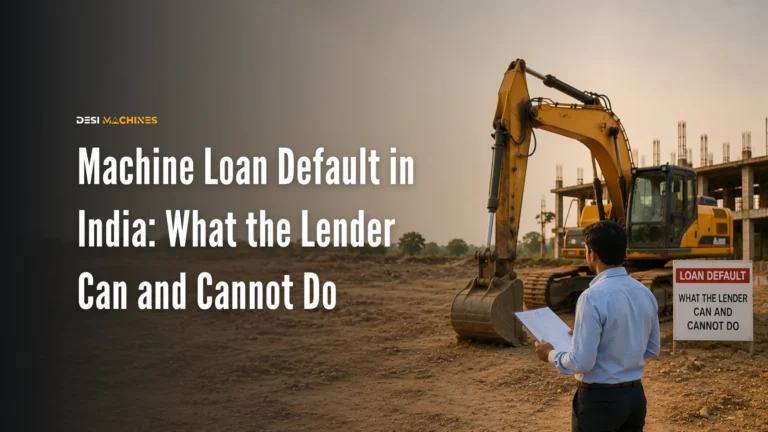 Machine Loan Default in India: What the Lender Can and Cannot Do 7 Machine Loan Default in India: What the Lender Can and Cannot Do