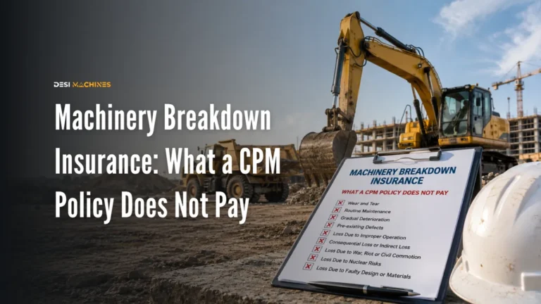 Machinery Breakdown Insurance: What a CPM Policy Does Not Pay 5 Machinery Breakdown Insurance: What a CPM Policy Does Not Pay