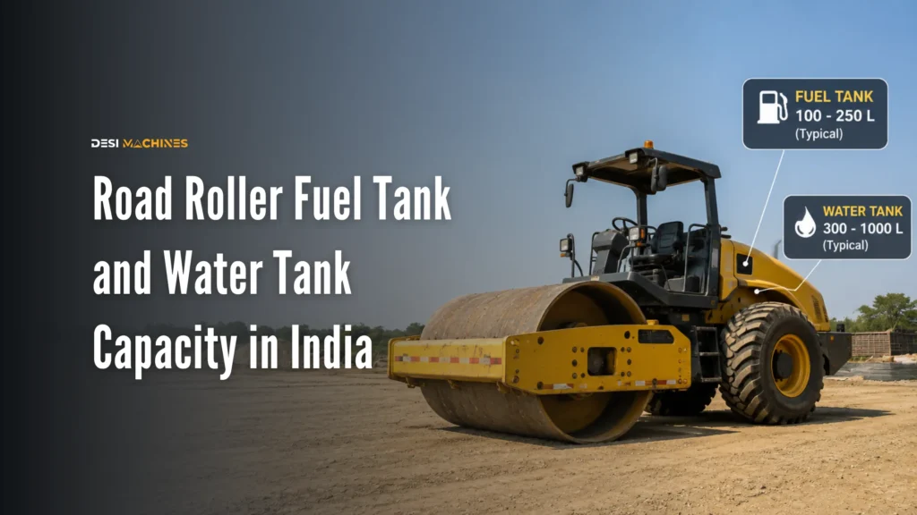 Road Roller Fuel Tank and Water Tank Capacity in India