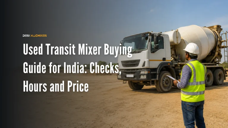 Used Transit Mixer Buying Guide for India: Checks, Hours and Price