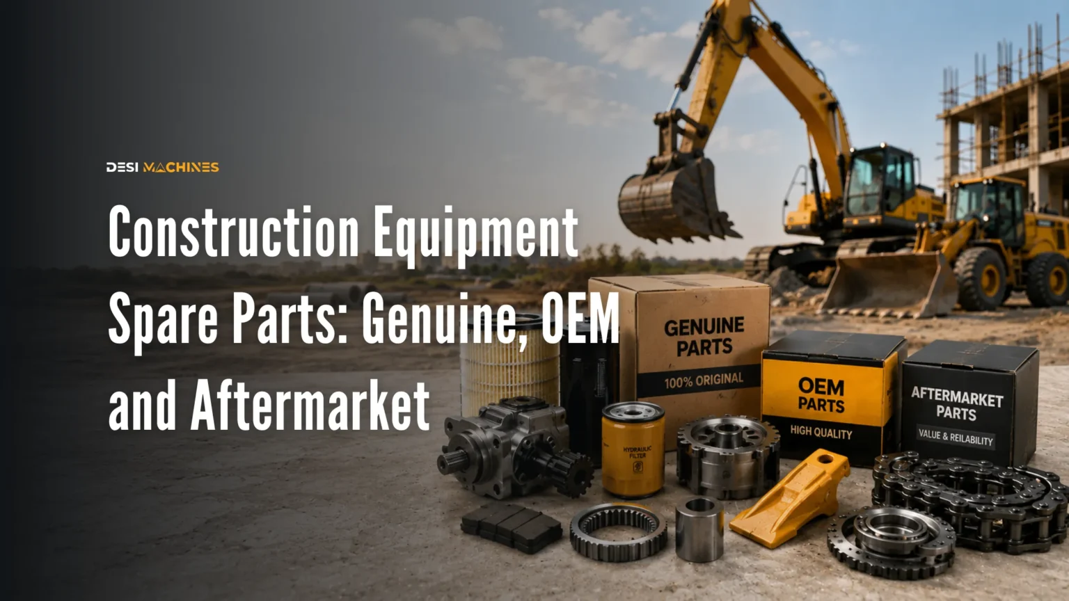 Construction Equipment Spare Parts: Genuine, OEM and Aftermarket