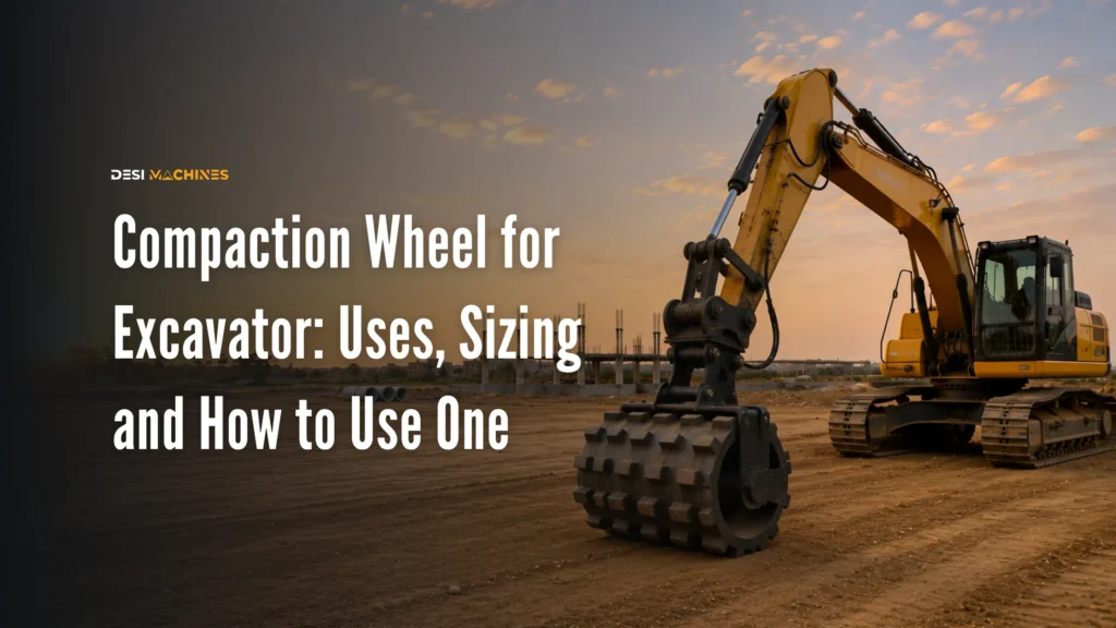Compaction Wheel for Excavator: Uses, Sizing and How to Use One