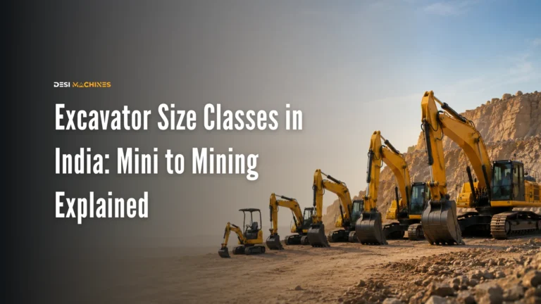 Excavator Size Classes in India: Mini to Mining Explained