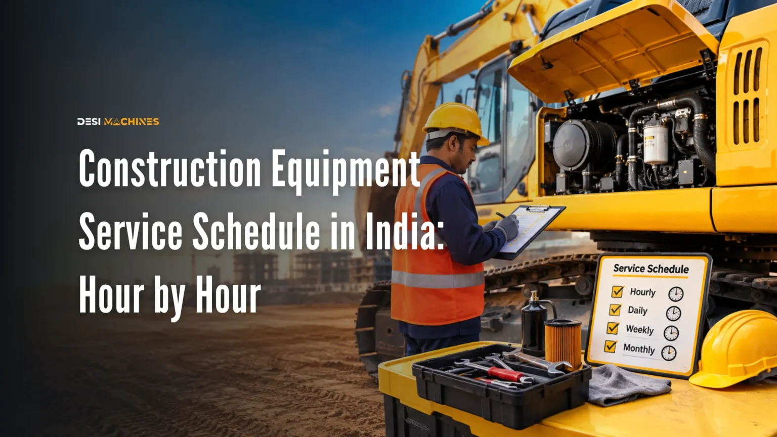 Construction Equipment Service Schedule in India: Hour by Hour