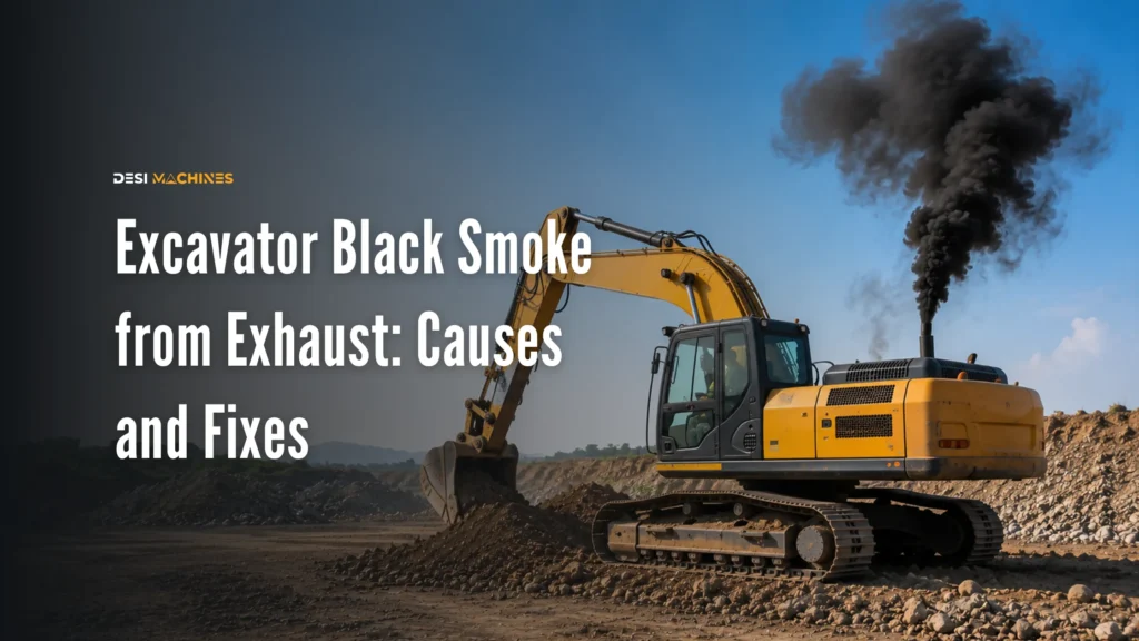 Excavator Black Smoke from Exhaust: Causes and Fixes