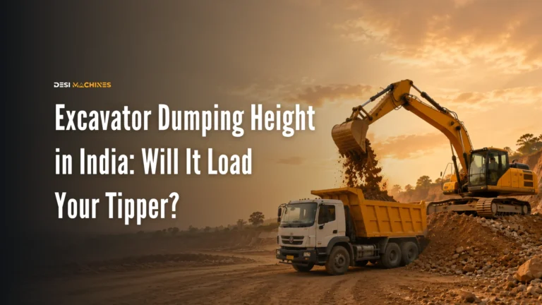 Excavator Dumping Height in India: Will It Load Your Tipper?