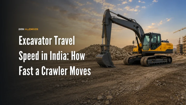 Excavator Travel Speed in India: How Fast a Crawler Moves