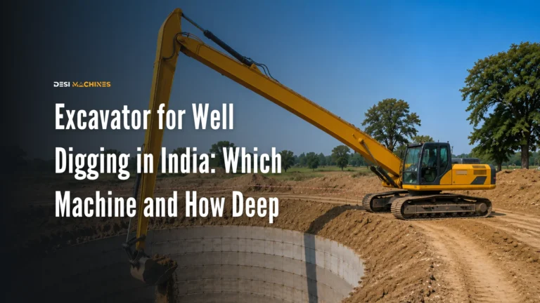 Excavator for Well Digging in India: Which Machine and How Deep