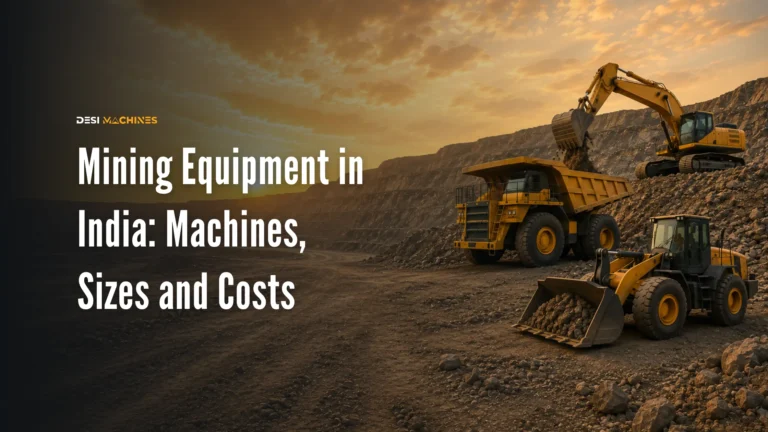Mining Equipment in India: Machines, Sizes and Costs