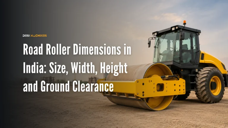 Road Roller Dimensions in India: Size, Width, Height and Ground Clearance