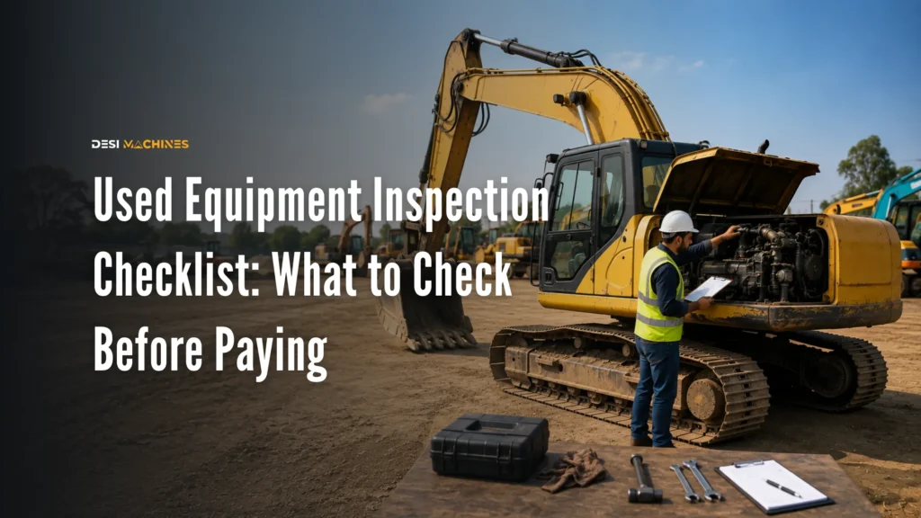 Used Equipment Inspection Checklist: What to Check Before Paying