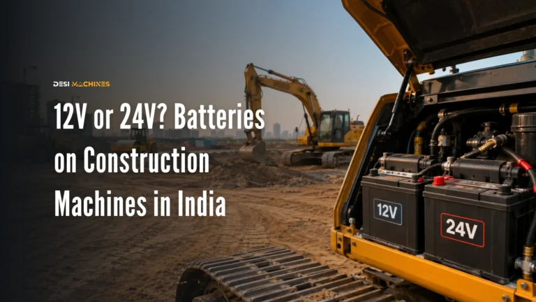 12V or 24V? Batteries on Construction Machines in India