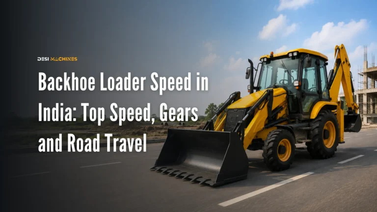 Backhoe Loader Speed in India: Top Speed, Gears and Road Travel