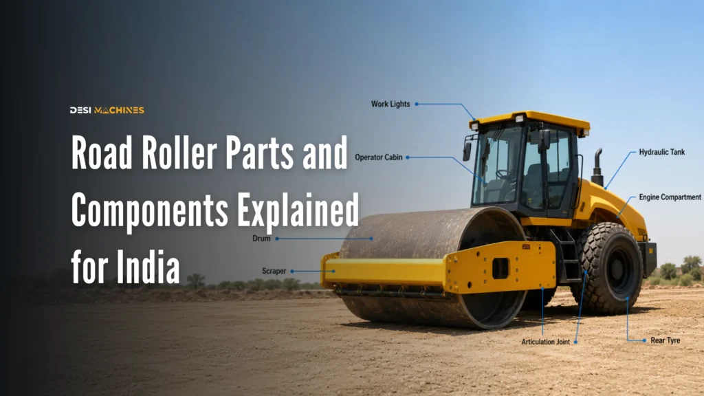 Road Roller Parts and Components Explained for India