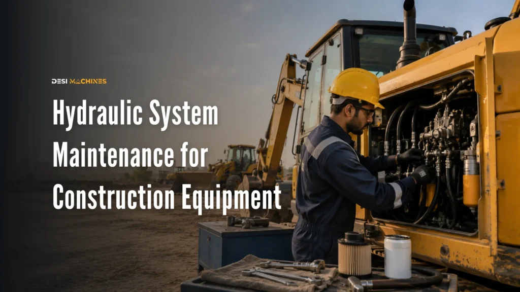 Hydraulic System Maintenance for Construction Equipment in India