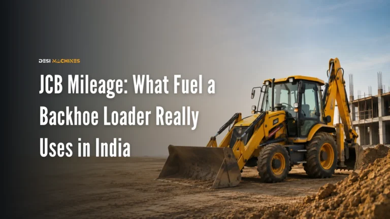 JCB Mileage: What Fuel a Backhoe Loader Really Uses in India