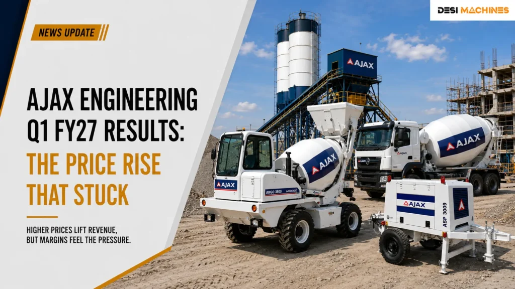 Ajax Engineering Q1 FY27 Results: The Price Rise That Stuck