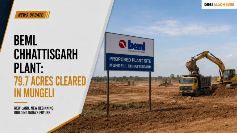 BEML Chhattisgarh Plant: 79.7 Acres Cleared in Mungeli 10 BEML Chhattisgarh Plant: 79.7 Acres Cleared in Mungeli