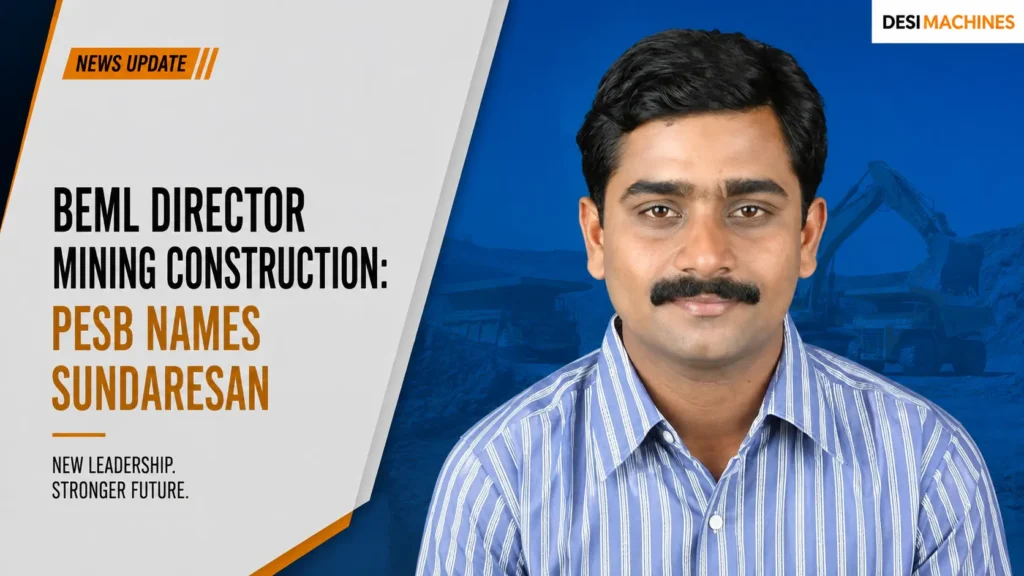 BEML Director Mining Construction: PESB Names Sundaresan