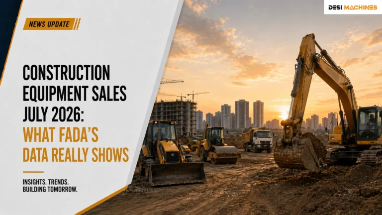 Construction Equipment Sales July 2026: What FADA’s Data Really Shows