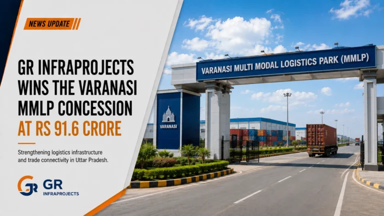 GR Infraprojects wins the Varanasi MMLP concession at Rs 91.6 crore 10 GR Infraprojects wins the Varanasi MMLP concession at Rs 91.6 crore