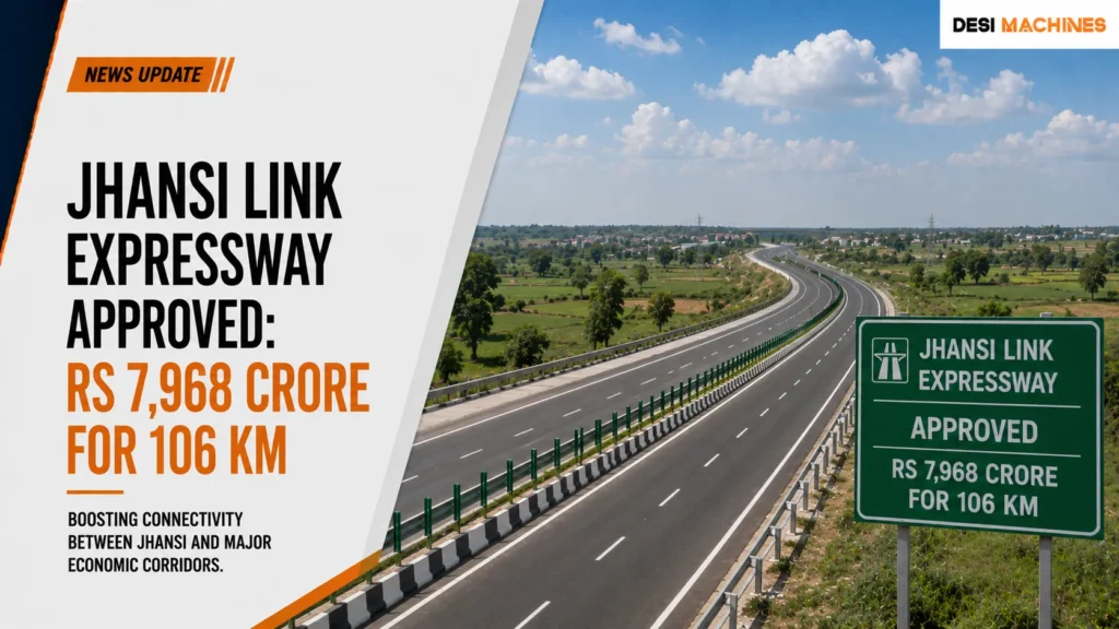 Jhansi Link Expressway Approved: Rs 7,968 Crore for 106 km