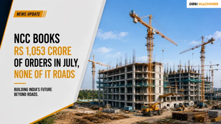 NCC Books Rs 1,053 Crore of Orders in July, None of It Roads