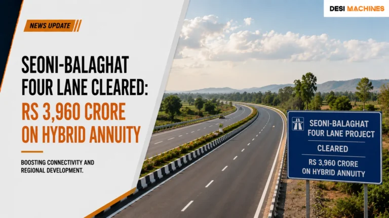 Seoni-Balaghat Four Lane Cleared: Rs 3,960 Crore on Hybrid Annuity