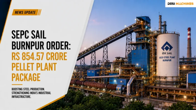 SEPC SAIL Burnpur Order: Rs 854.57 Crore Pellet Plant Package