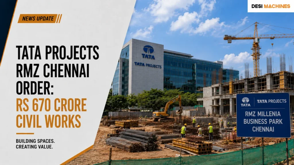 Tata Projects RMZ Chennai Order: Rs 670 Crore Civil Works