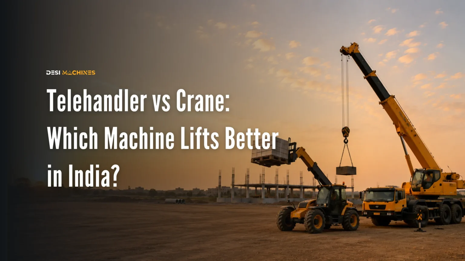 Telehandler vs Crane: Which Machine Lifts Better in India?