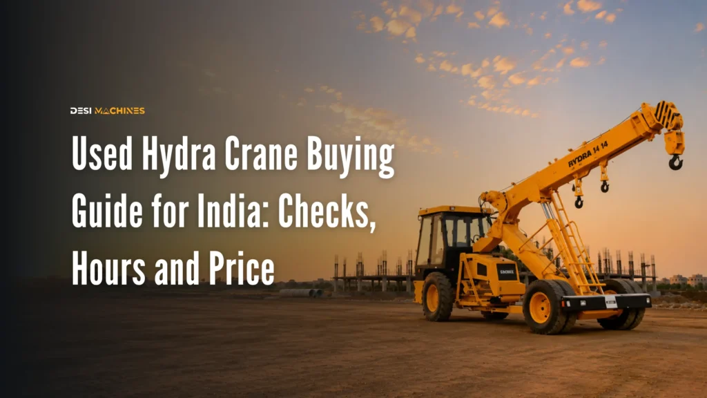 Used Hydra Crane Buying Guide for India: Checks, Hours and Price