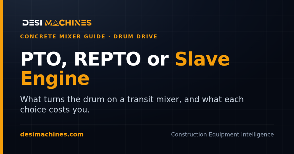 Transit Mixer Drum Drive: PTO, REPTO and Slave Engine Explained