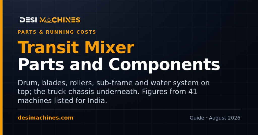 Transit Mixer Parts and Components Explained for India