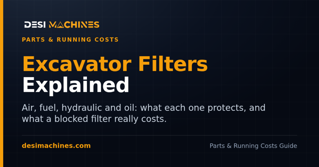 Excavator Filters Explained: Air, Fuel, Hydraulic and Oil
