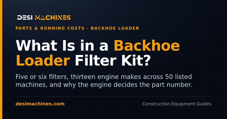 Backhoe Loader Filter Kit in India: What Is Inside and How to Order One