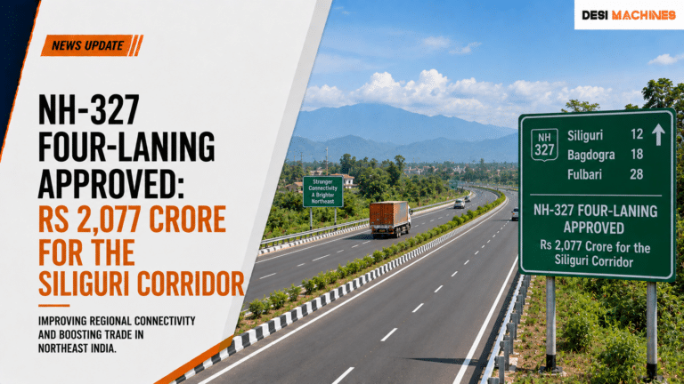 NH-327 Four-Laning Approved: Rs 2,077 Crore for the Siliguri Corridor