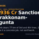 DesiMachines card: Rs 1,936 crore sanctioned for Arakkonam-Renigunta 3rd and 4th railway lines