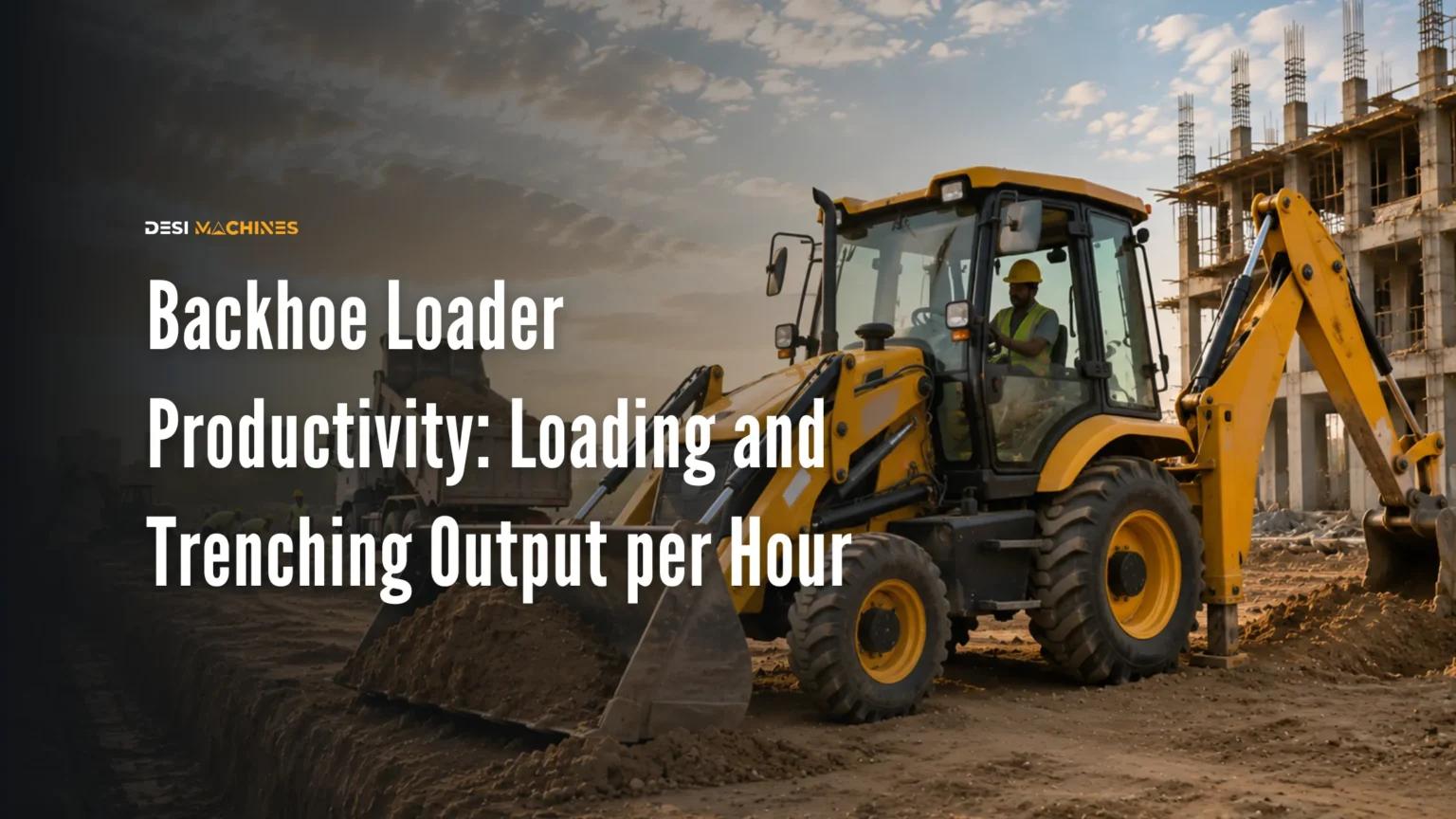 Backhoe Loader Productivity in India: Loading and Trenching Output per Hour