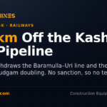 DesiMachines card: 158 km off the Kashmir rail pipeline