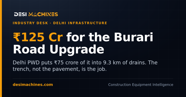 Burari Road Upgrade: Rs 125 Crore, and Drainage Takes the Biggest Share