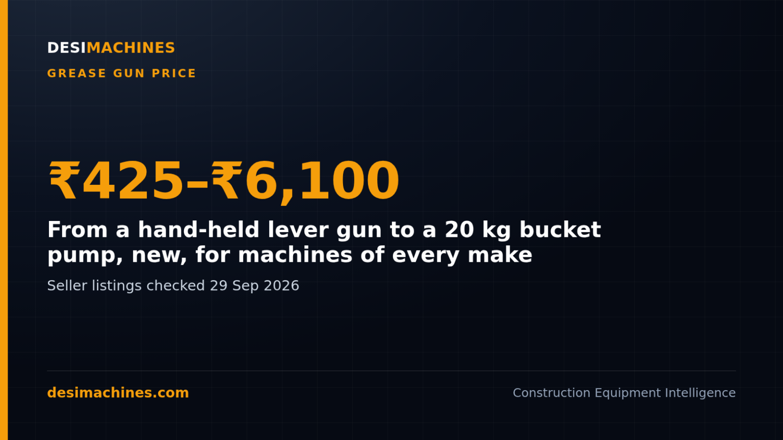 Grease Gun Price in India: Backhoe (JCB), Excavator and Loader Guns, Grease