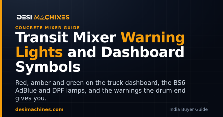 Transit Mixer Warning Lights and Dashboard Symbols in India