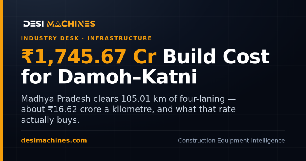 Damoh Katni Four Lane Cleared: Rs 1,746 Crore Build Cost