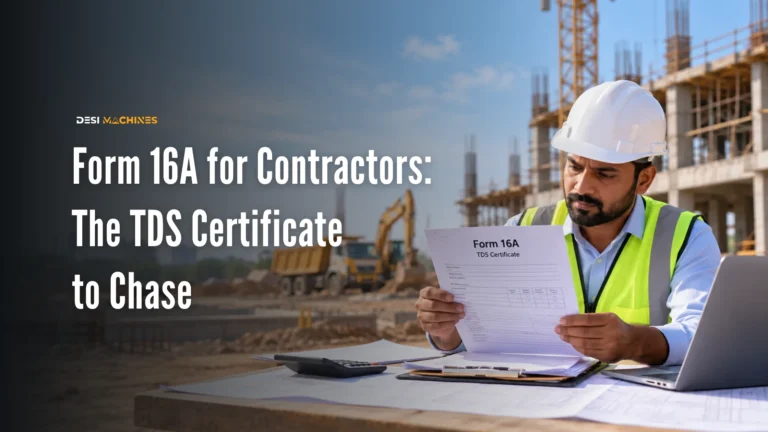 Form 16A for Contractors: The TDS Certificate to Chase